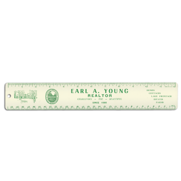 Authentic Vintage Ruler from Earl Young's Real Estate Office!