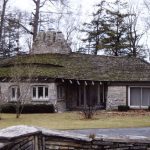 Situated along the shore of Lake Michigan, this home was built in the late 1940s for William Sucher, head of the Speedway 79 Gasoline Company. "Sucher House" - Earl Young Mushroom House Tours
