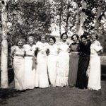 The Venetian Festival has always had a queen and her court, except for the World War II years. The first group of candidates in 1935 was, from left: Carol Whitley, Marge Carey, Alice Meyer, Jean Zeitler, Marguerite Hull, Julia Glados, Edna Wyers, and Jean Stelter. Venetian Festival Queen and Court 1935