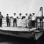 The ferries grew larger over the years. Once it was known as the Evelyn, from the name of the township that surrounds the town of Ironton. Evelyn